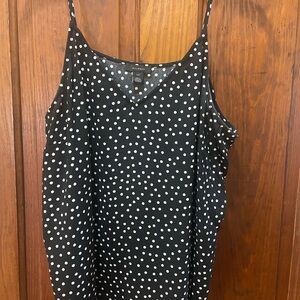 Halogen Black and White Polka Dot Camisole